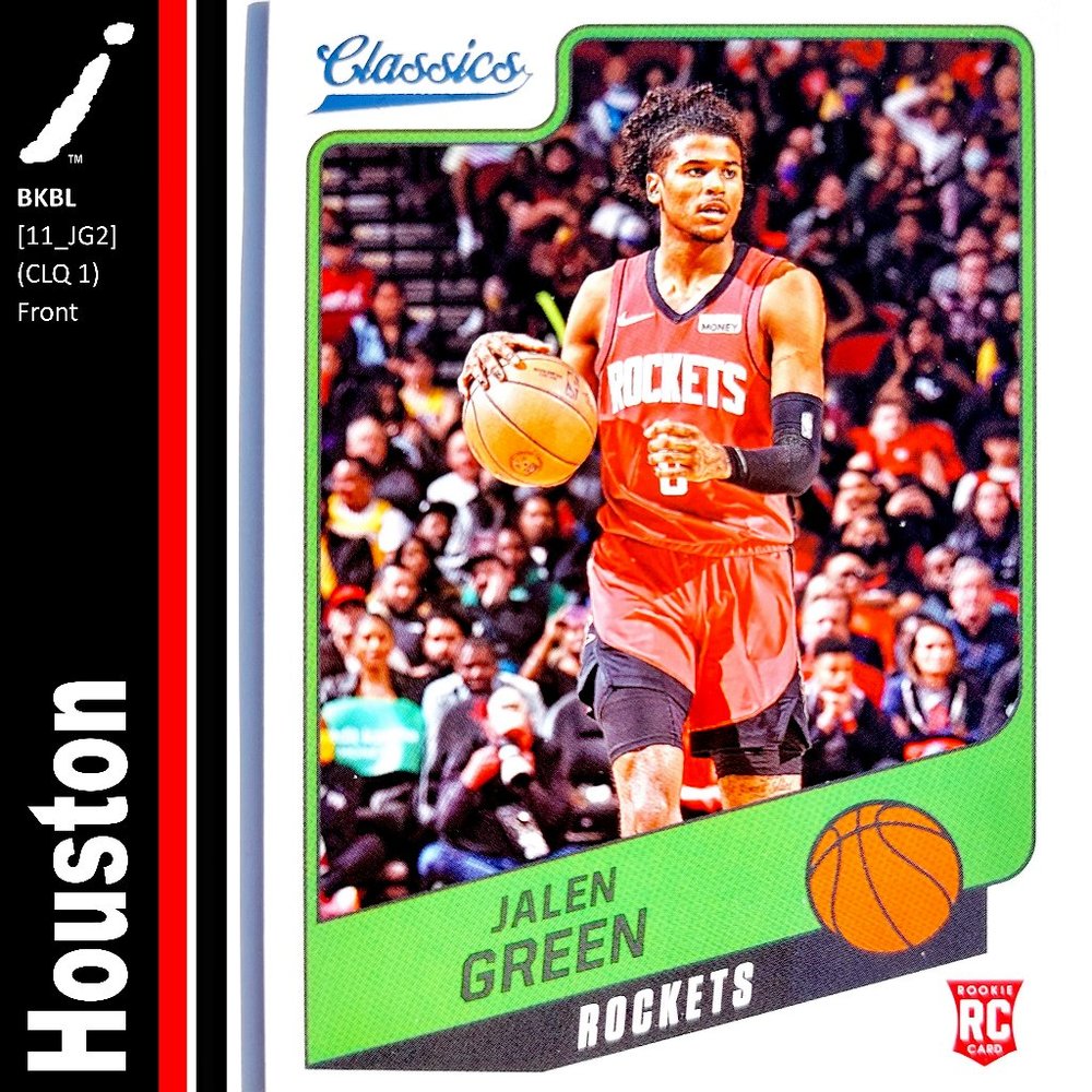 Houston Rockets (Jalen Green) - BKBL [11_JG2] - Rookie Card (RC)